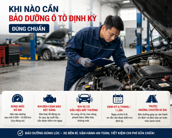 Khi Nào Cần Bảo Dưỡng Ô Tô Định Kỳ Đúng Chuẩn