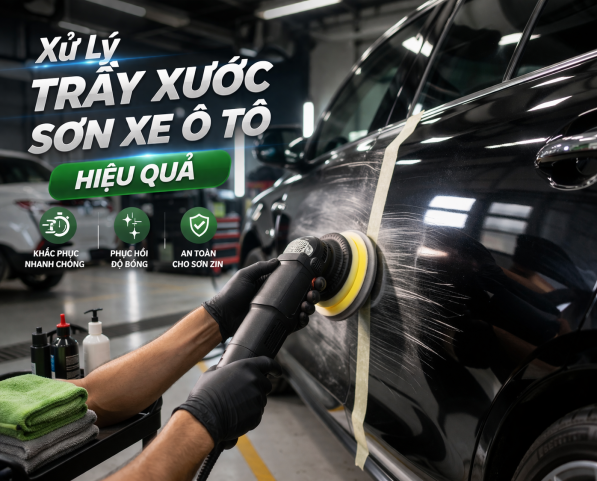 Xử Lý Trầy Xước Sơn Xe Ô Tô Hiệu Quả