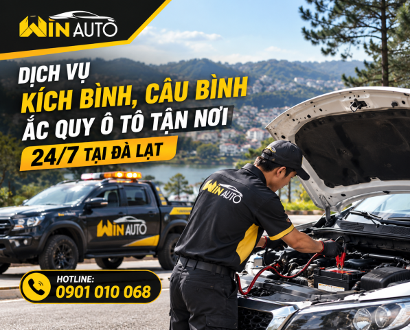 Dịch Vụ Kích Bình, Câu Bình Ắc Quy Ô Tô Tận Nơi 24/7 Tại Đà Lạt