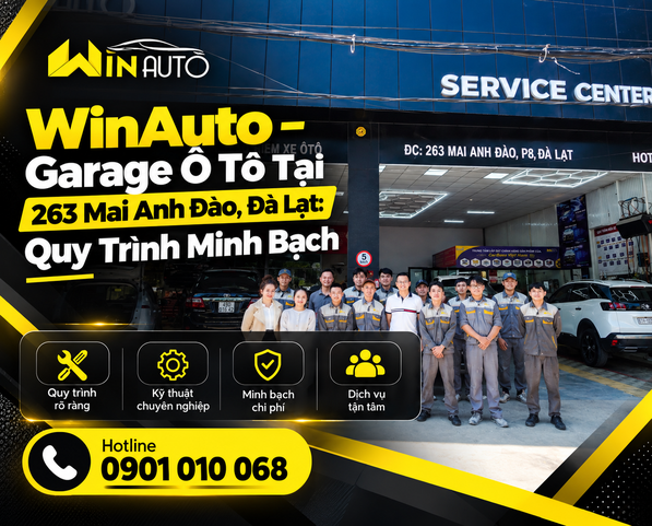 WinAuto – Garage Ô Tô Tại 263 Mai Anh Đào, Đà Lạt: Quy Trình Minh Bạch