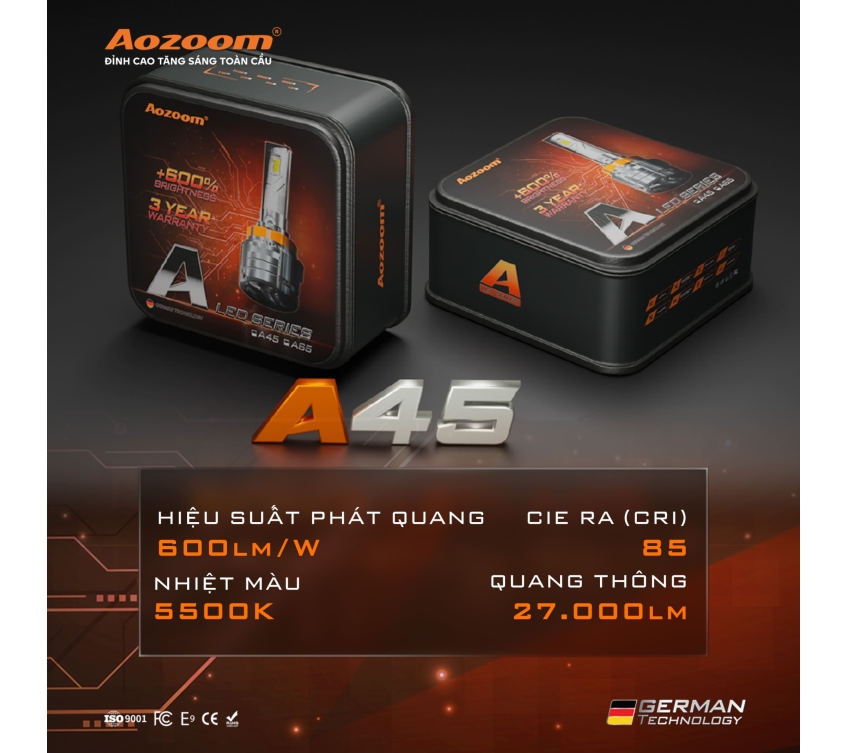  Đèn LED Aozoom A45
